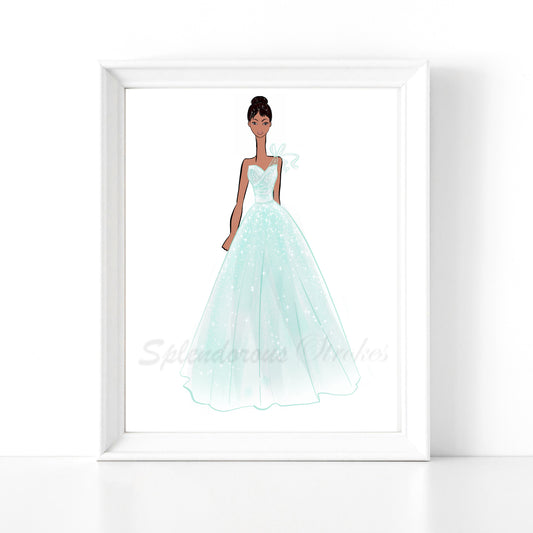 "Sparkling Sea" Dreams Fashion Print