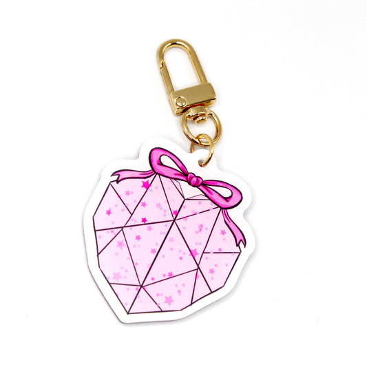 Pink Hearts Keychain