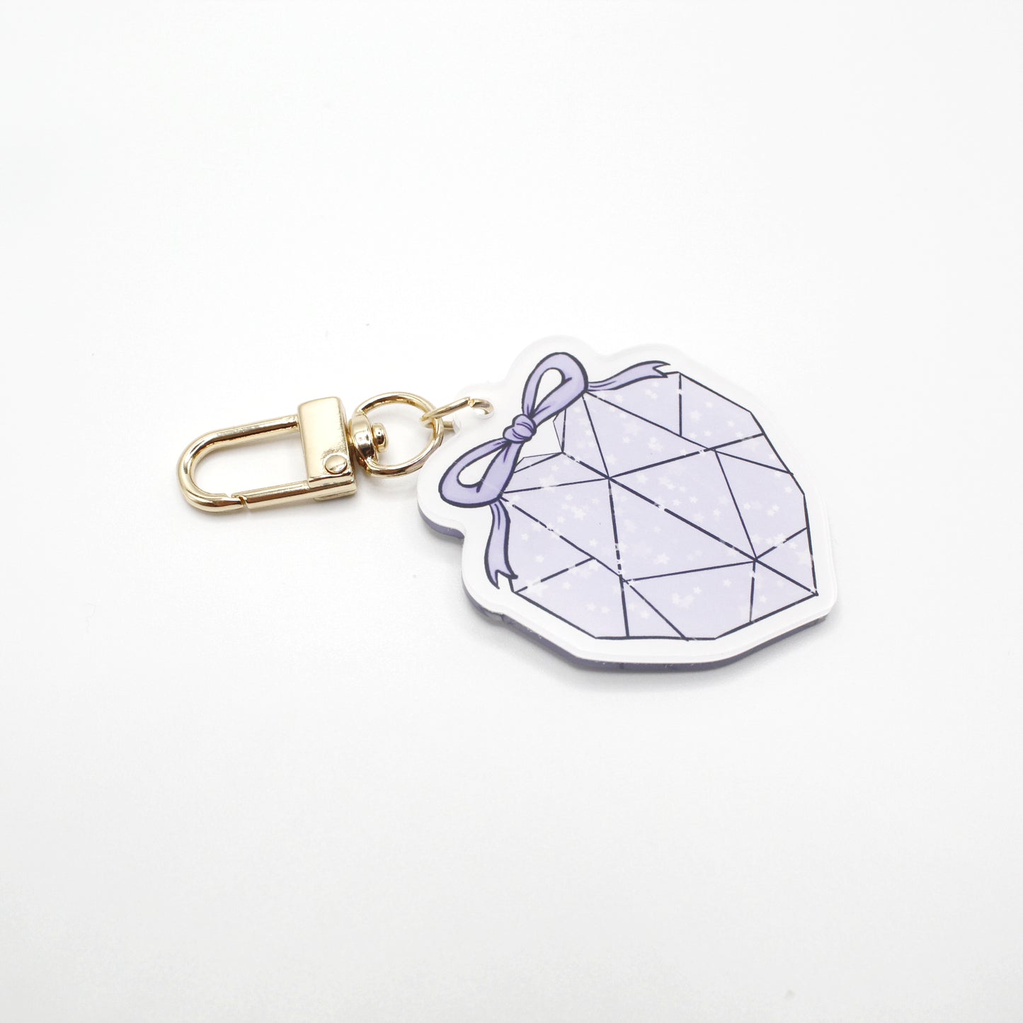 Purple Hearts Keychain