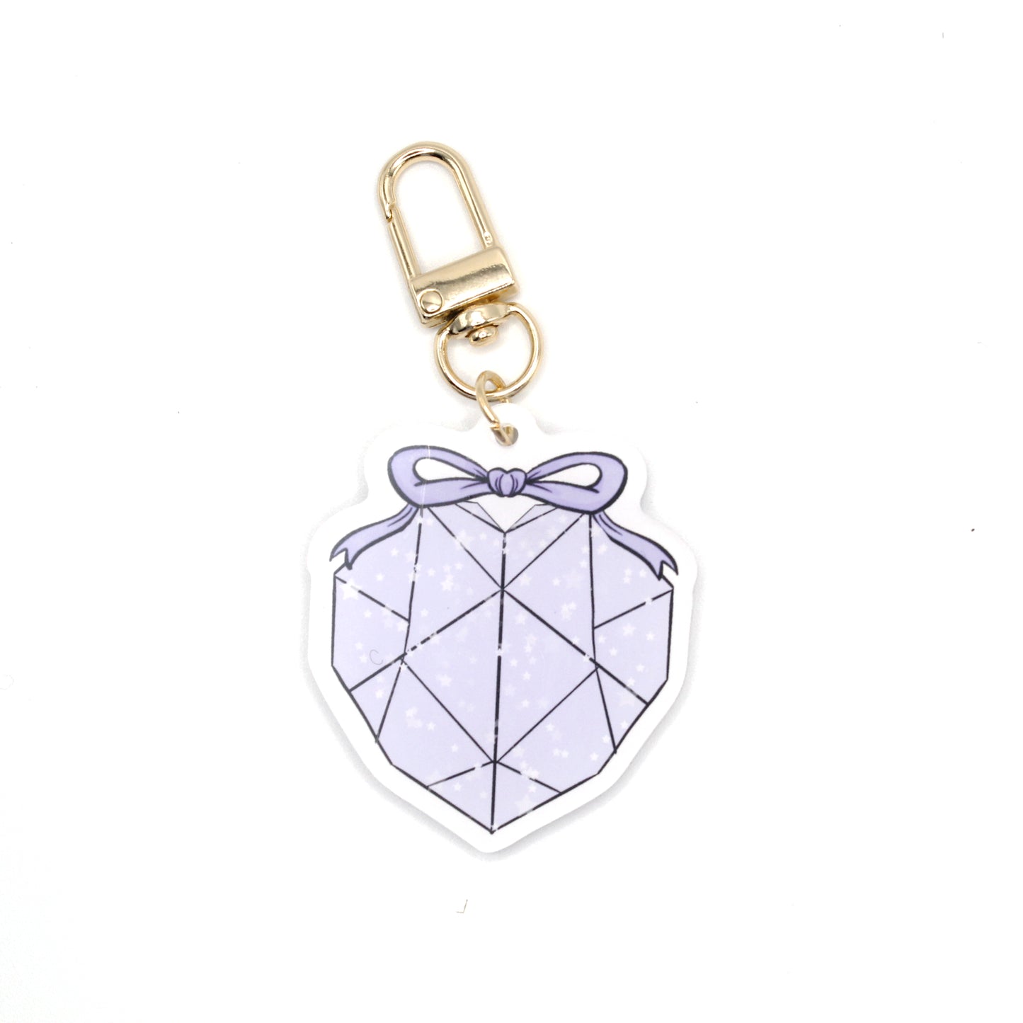 Purple Hearts Keychain