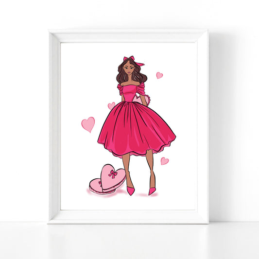 Pink Galentine - Fashion Print